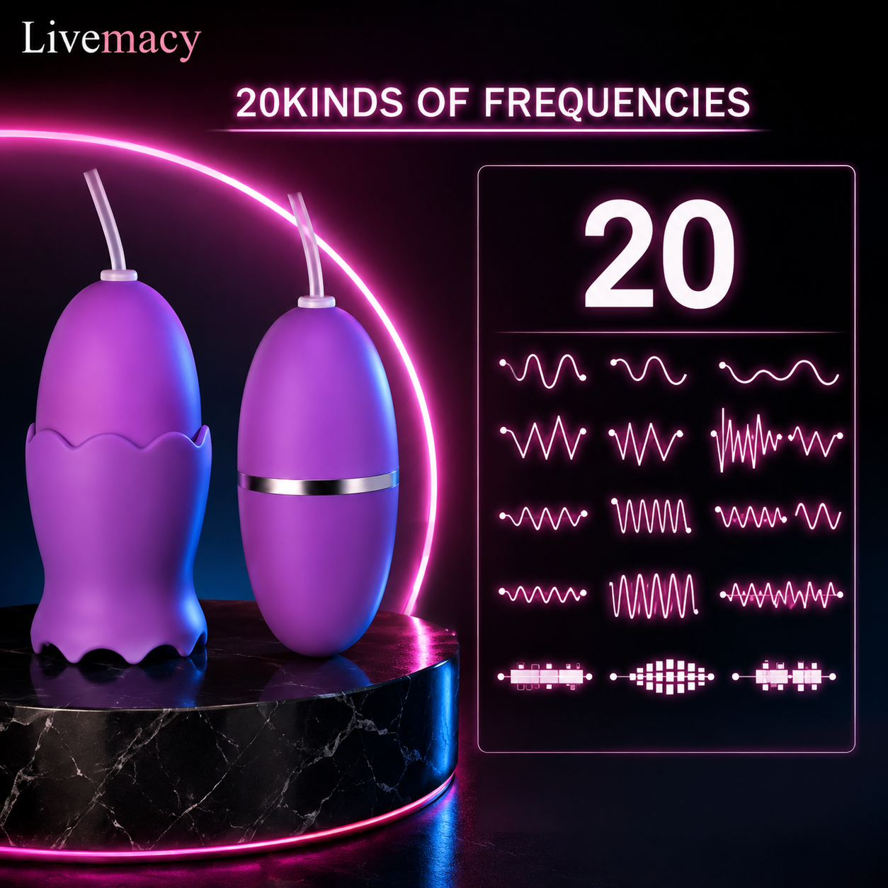 20 Speed Licker Sucker And Vaginal Masturbator With Usb Chargeable