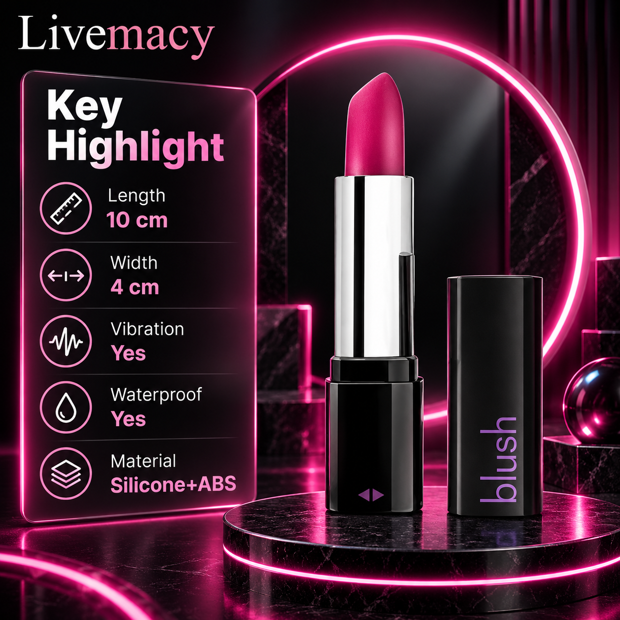 Blush Lipstick Vibrator