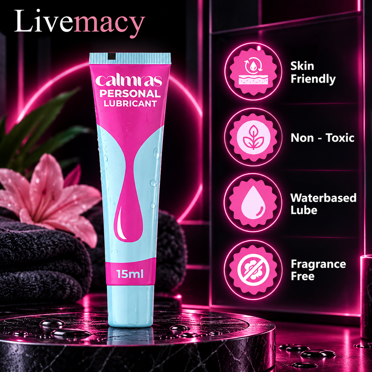 Calmras Personal Lubricant 15ml Pack Of 4