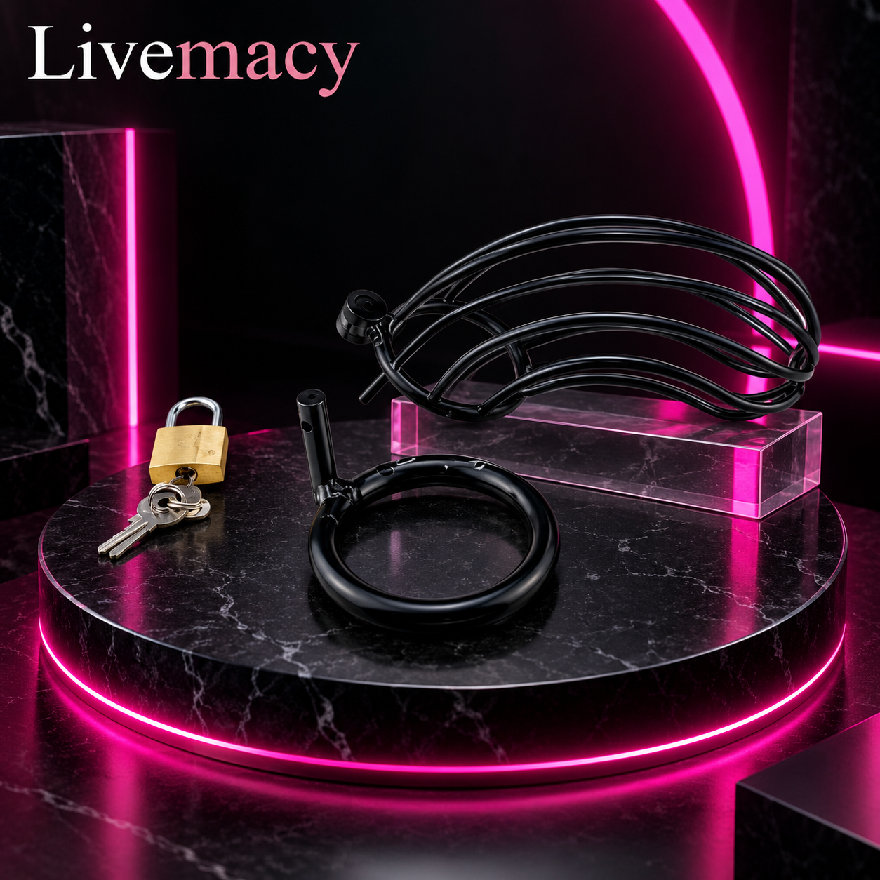Chastity Men Steel Cage