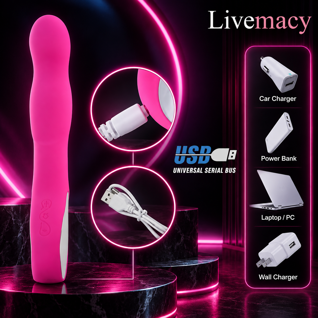 Luxury Rechargeable Erotic Vibrator