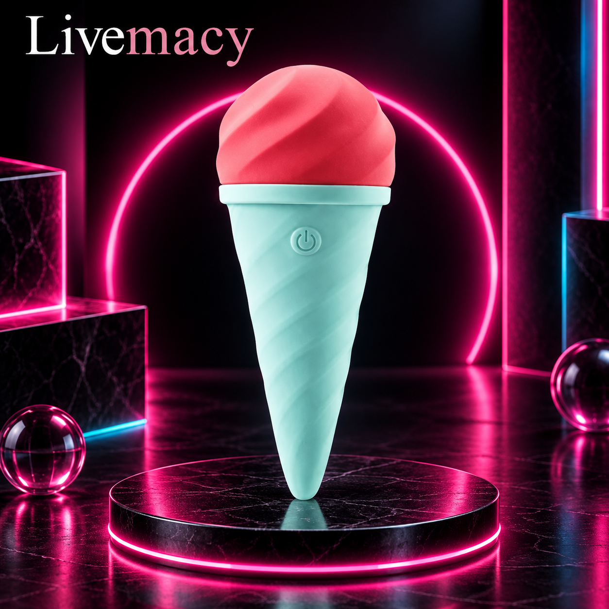 Peach Ice Cream Discreet Vibrator