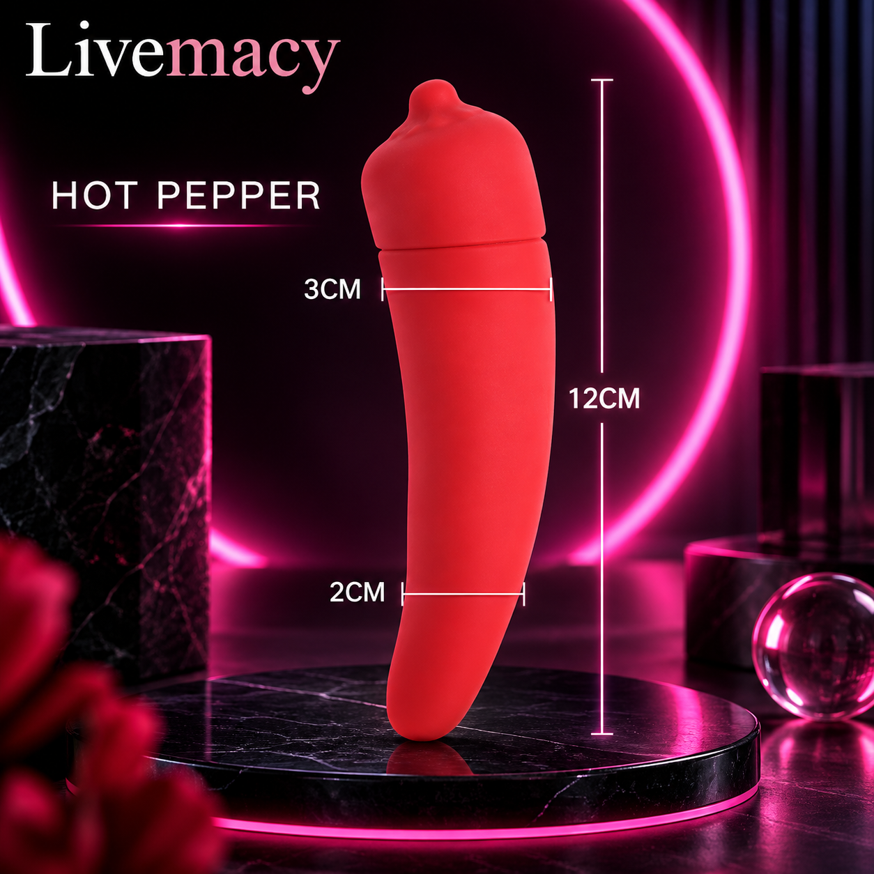 Silicon Made Red Chili Discreet Vibrator