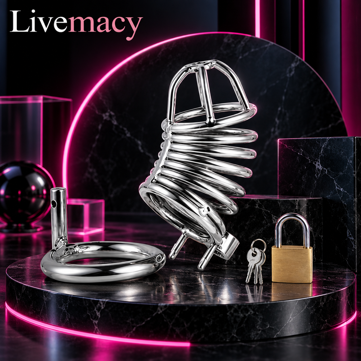Spiral Chastity Cage For Men