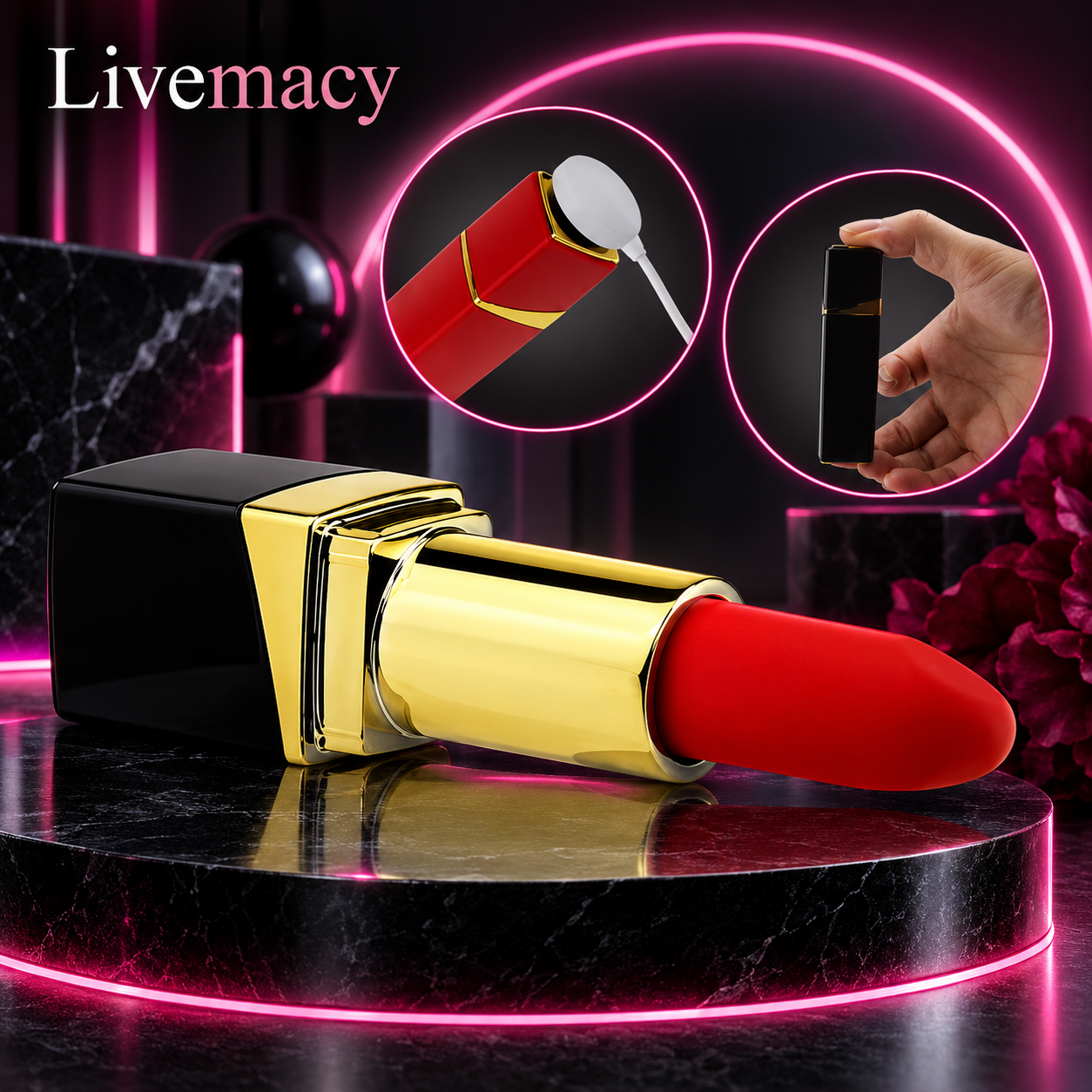 Usb Chargeable Secret Lipstick Vibrator