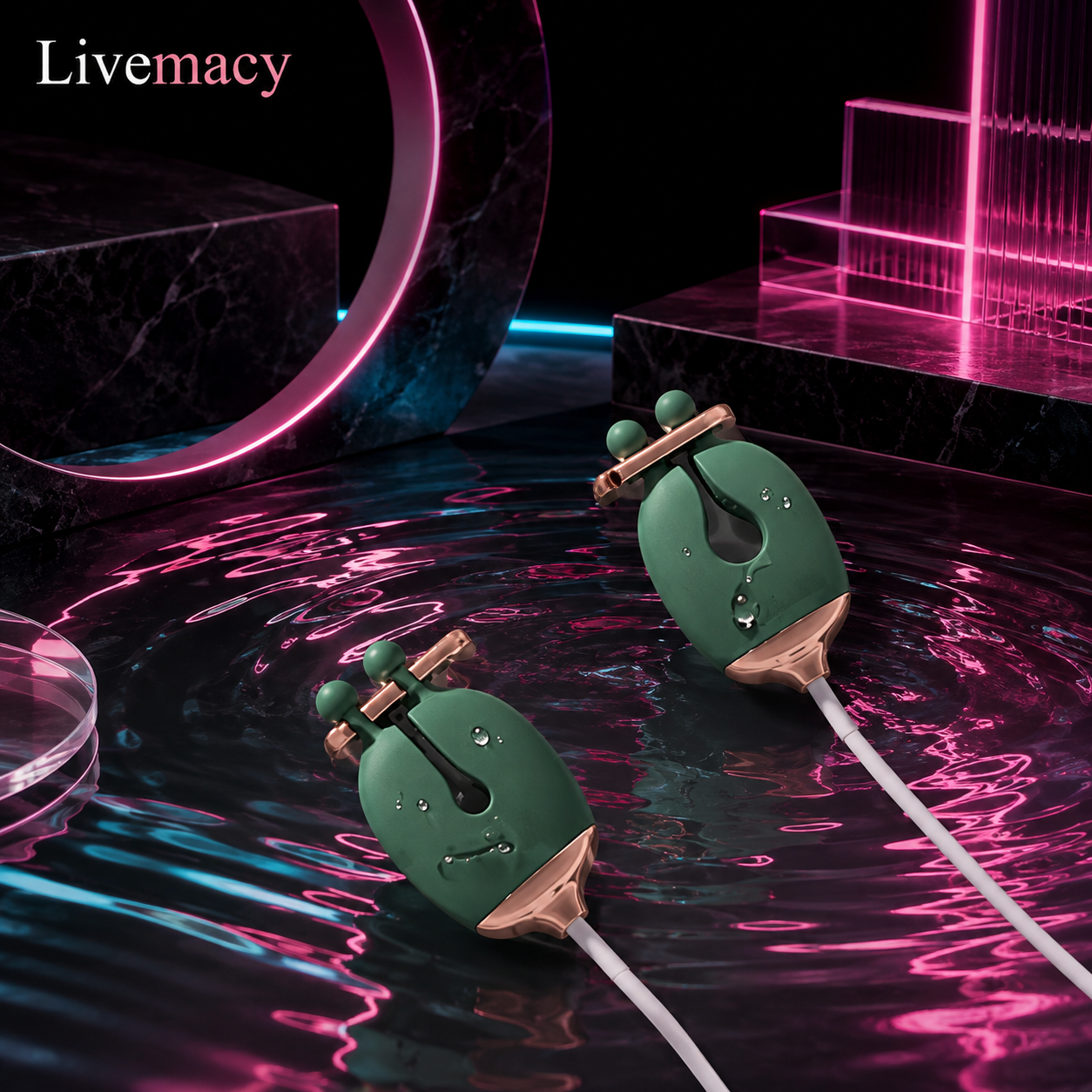 Vibrating Nipple Clamps Choker